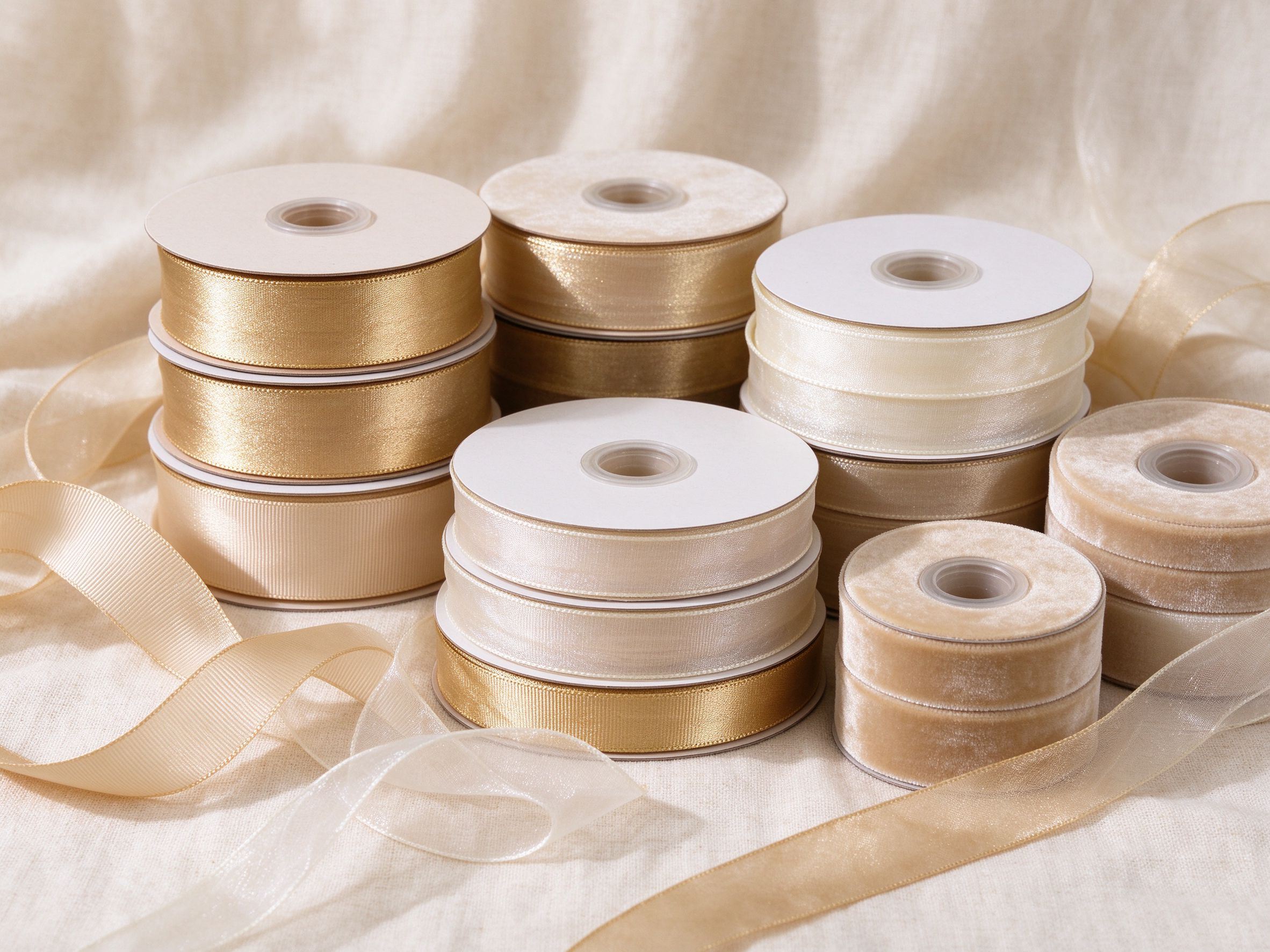Ribbon width guide from 3mm to 100mm for narrow and wide ribbon