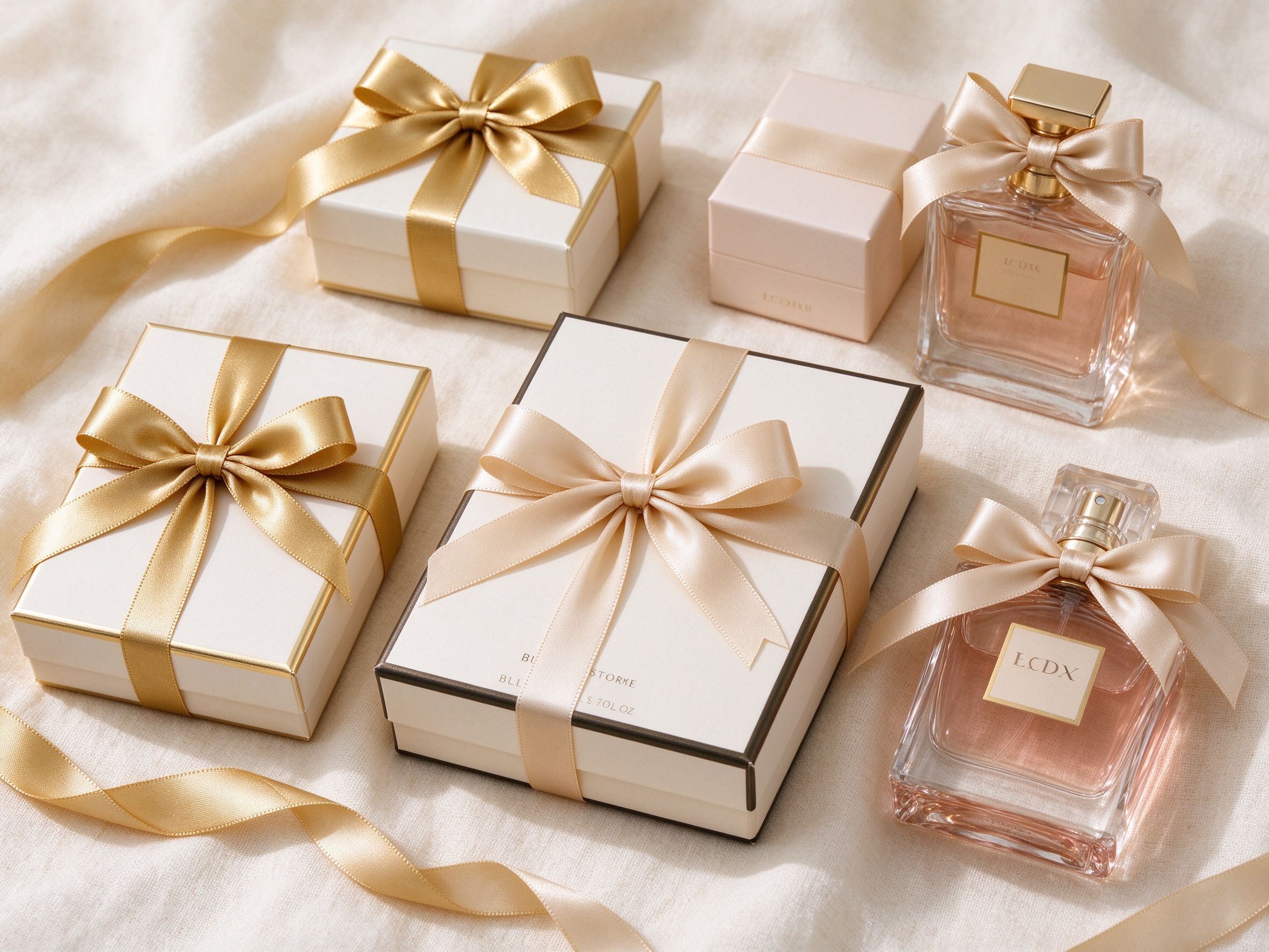 Ribbon for luxury beauty packaging
